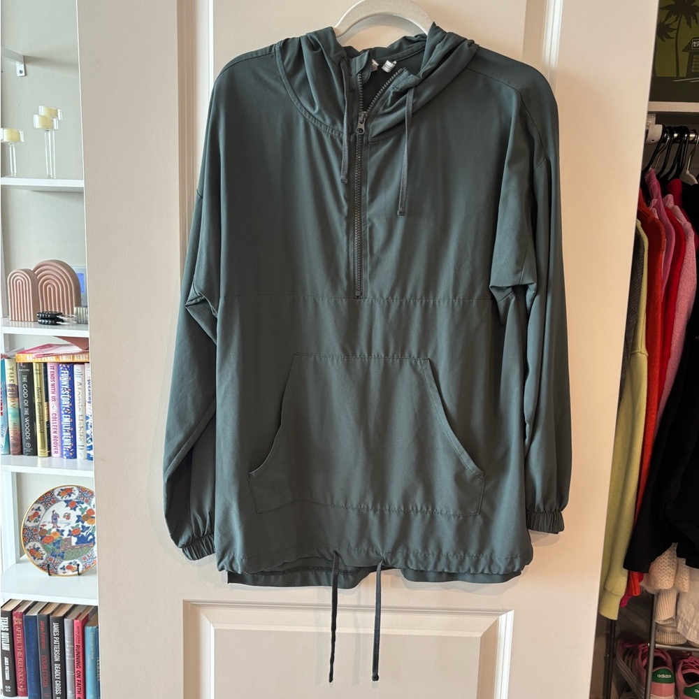Dark Green Hooded Pullover